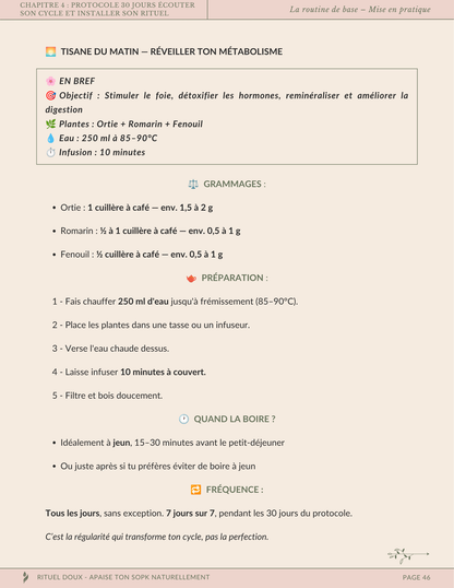 RITUEL DOUX — Le protocole naturel de 30 jours pour apaiser le SOPK